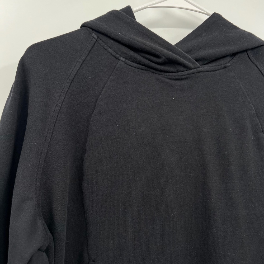 Lululemon Size 8 Scuba Pullover Hoodie Womens‎ Black Thumbholes Cotton Blend - Picture 2 of 8